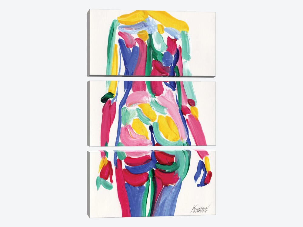 Naked by Vitali Komarov 3-piece Canvas Print