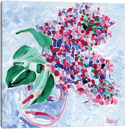 Lilac Bouquet Canvas Art Print - Lilac Art