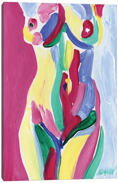 Nude Female Canvas Art Print - Vitali Komarov