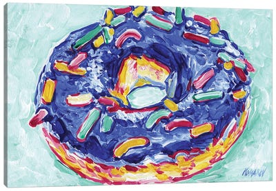 Donut Canvas Art Print - Food & Drink Still Life