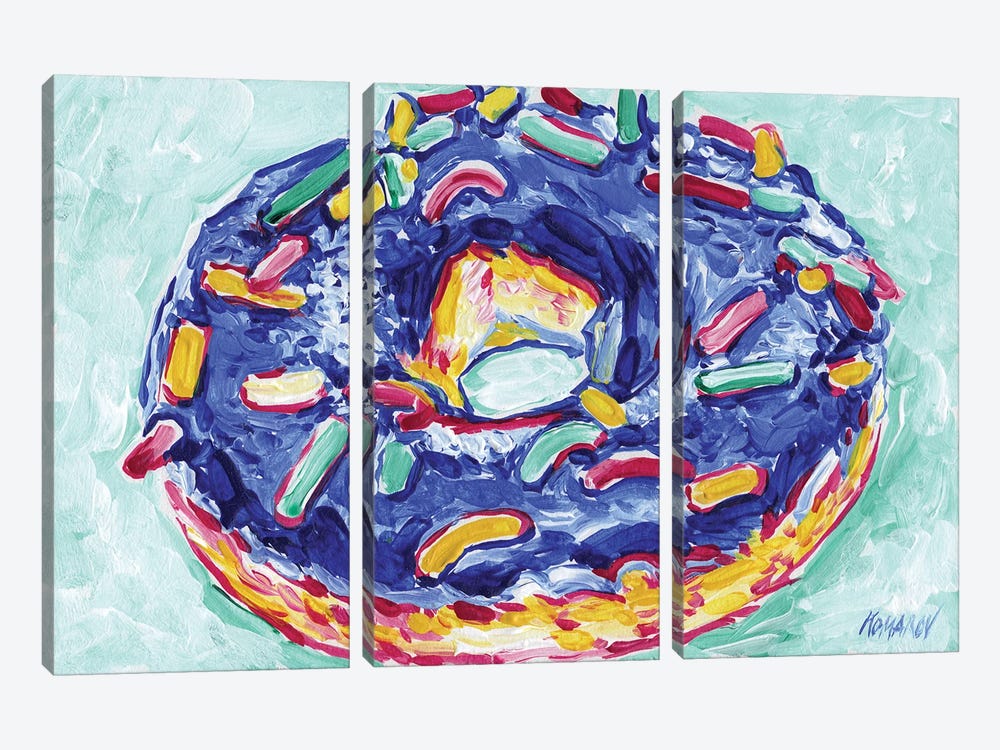 Donut by Vitali Komarov 3-piece Canvas Art Print