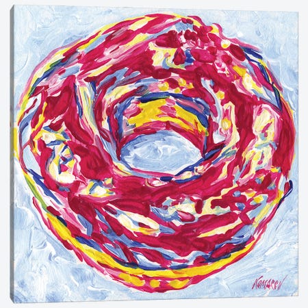 Raspberry Donut Canvas Print #VTK358} by Vitali Komarov Canvas Wall Art