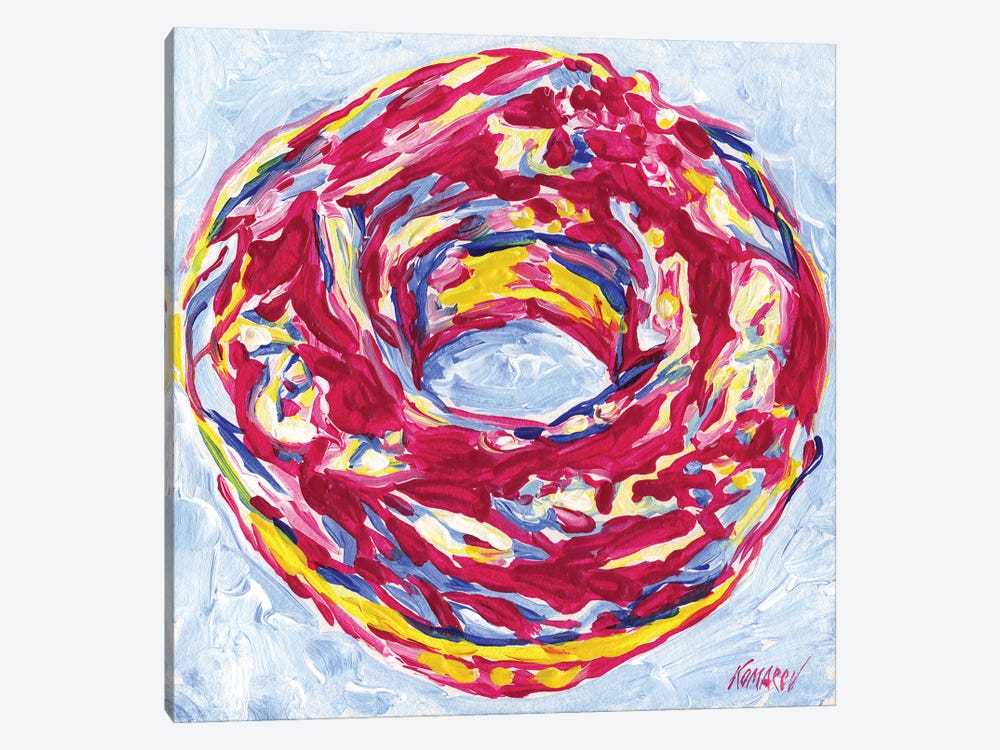 Raspberry Donut by Vitali Komarov 1-piece Canvas Wall Art