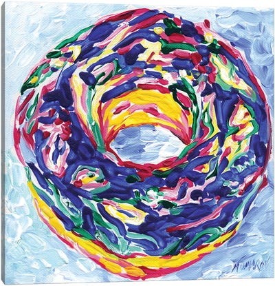 Donut Still Life Canvas Art Print - Homage to The Fauves