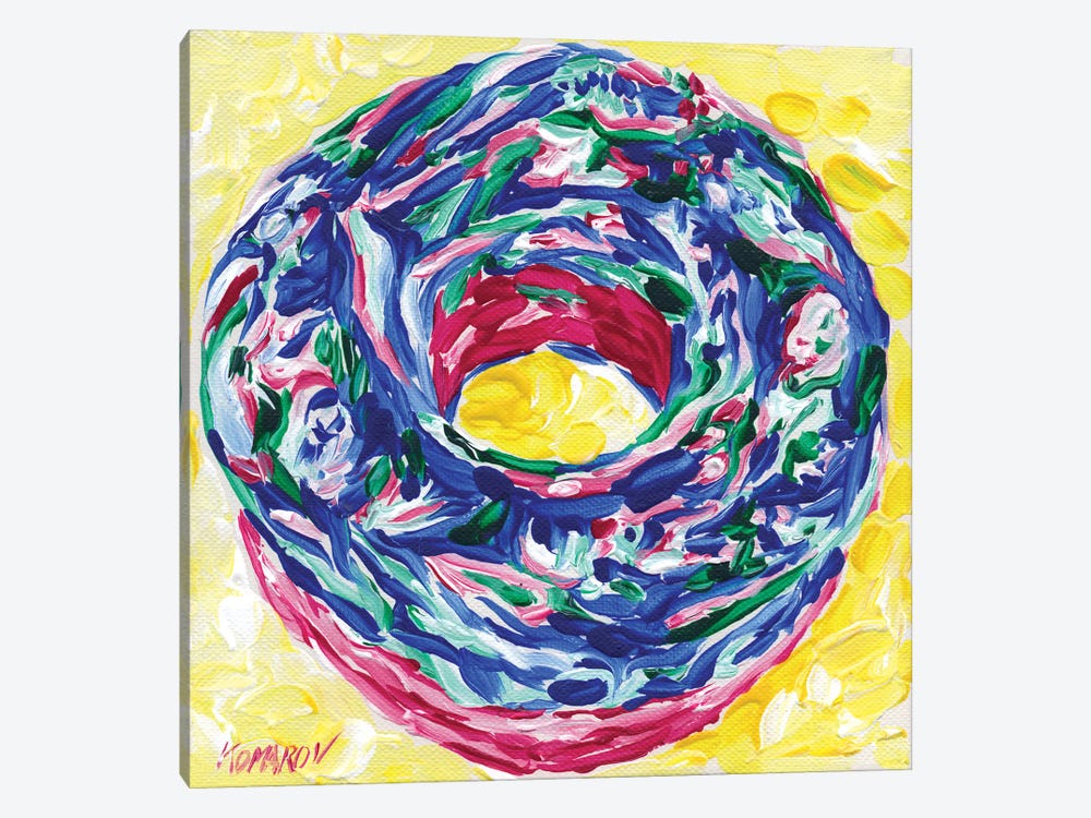 Pop Art Donut by Vitali Komarov 1-piece Art Print