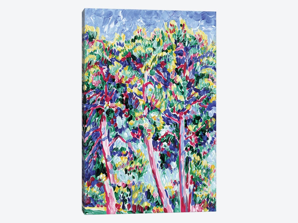 Pine Trees Landscape by Vitali Komarov 1-piece Canvas Art Print