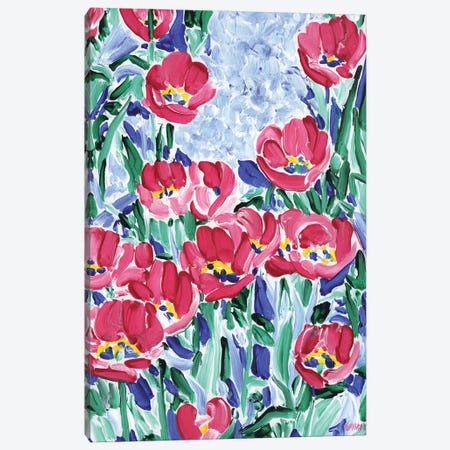 Field With Tulips Canvas Print #VTK370} by Vitali Komarov Canvas Art