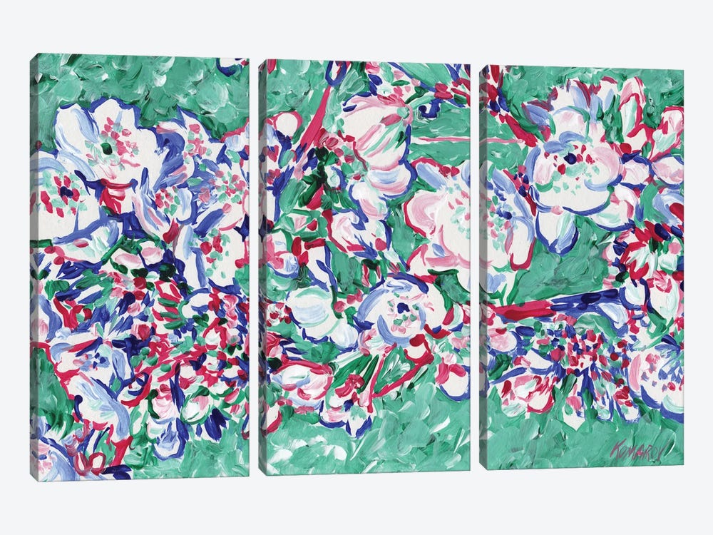 Sakura Blossoming by Vitali Komarov 3-piece Art Print