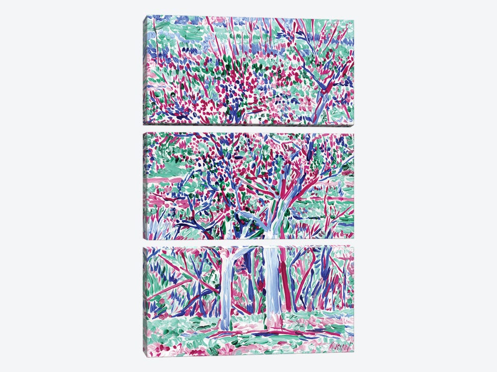 Blossoming Orchard by Vitali Komarov 3-piece Canvas Art Print