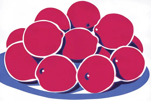 Pop Art Kitchen: Plate With Oranges by Vitali Komarov