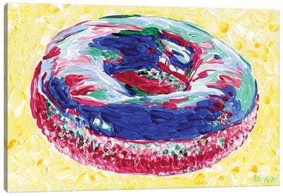 Donut Still Life Canvas Art Print - Vitali Komarov