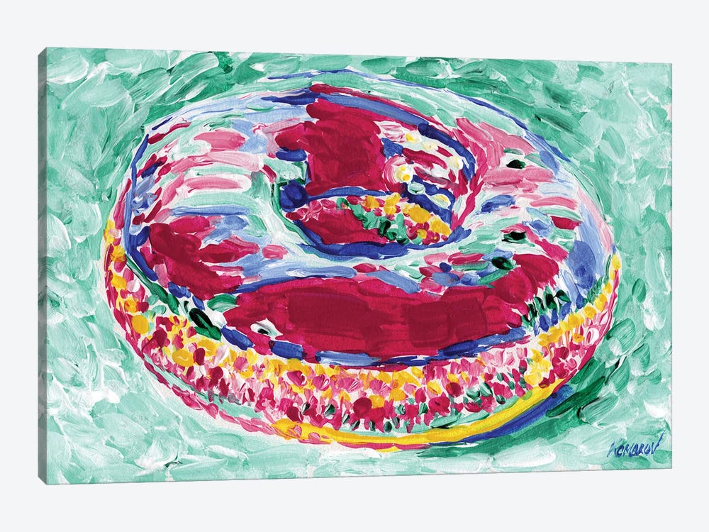 Pink Donut by Vitali Komarov 1-piece Canvas Art Print