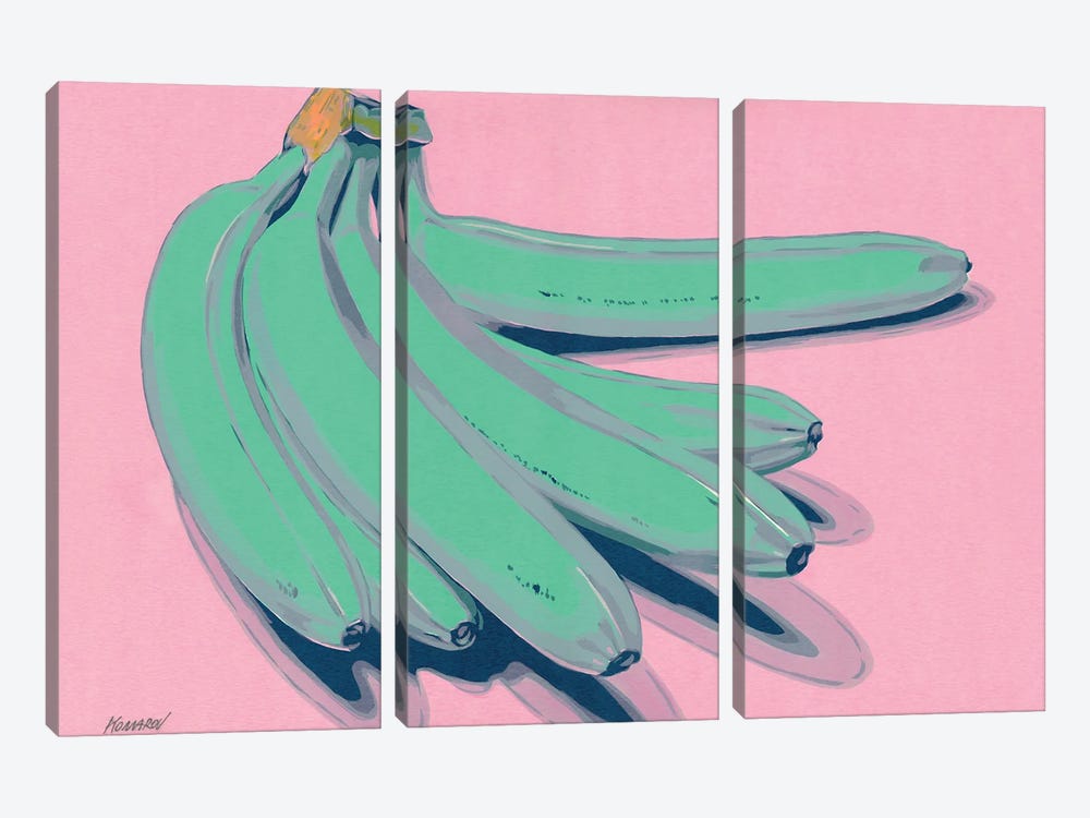 Green Bananas by Vitali Komarov 3-piece Art Print