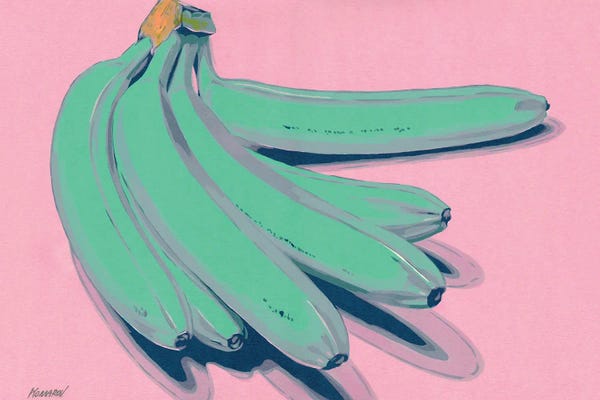 Pop Art Kitchen: Green Bananas by Vitali Komarov