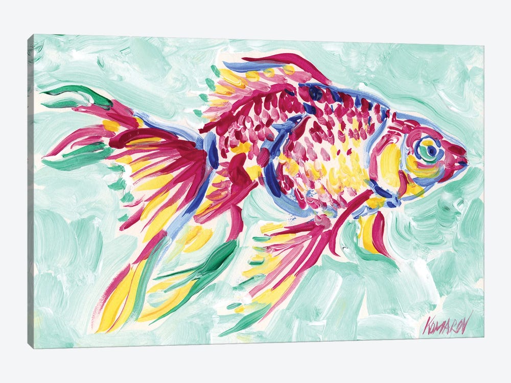 Beautiful Goldfish by Vitali Komarov 1-piece Canvas Artwork