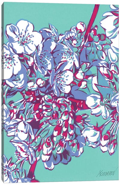 Blossoming Cherry Canvas Art Print - Vitali Komarov