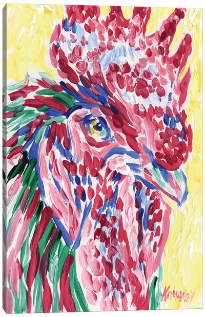 Pop Art Rooster Canvas Art Print - Vitali Komarov