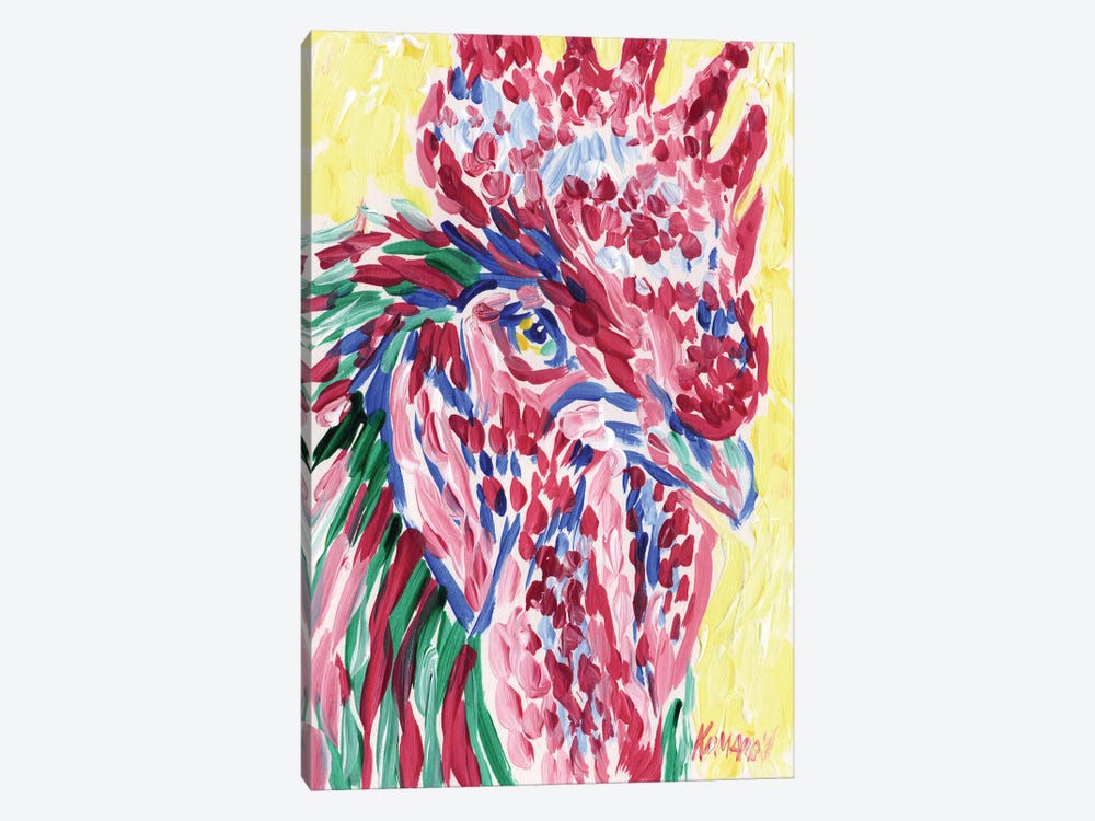 Pop Art Rooster by Vitali Komarov 1-piece Canvas Art Print