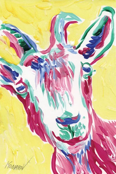 Funny Goat by Vitali Komarov multi panel art