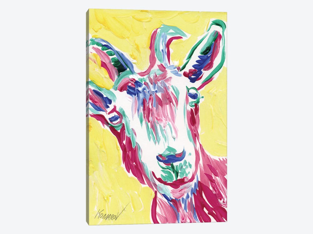 Funny Goat by Vitali Komarov 1-piece Canvas Print