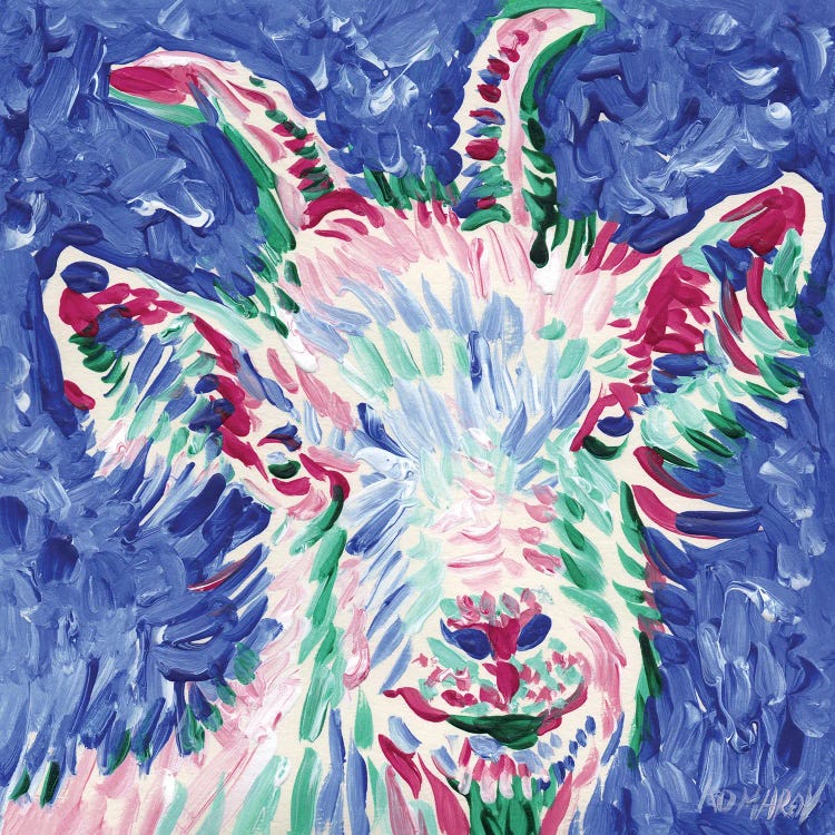 Goat On Blue