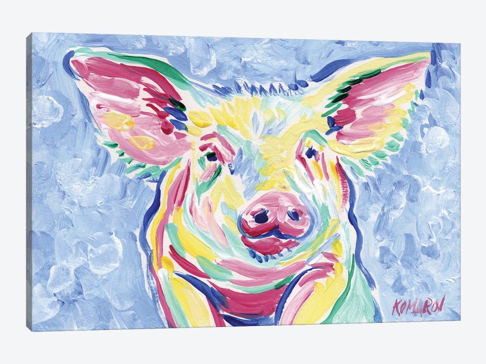 Funny Piglet by Vitali Komarov 1-piece Canvas Print