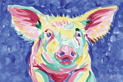 Sunlit Piglet by Vitali Komarov framed wall art