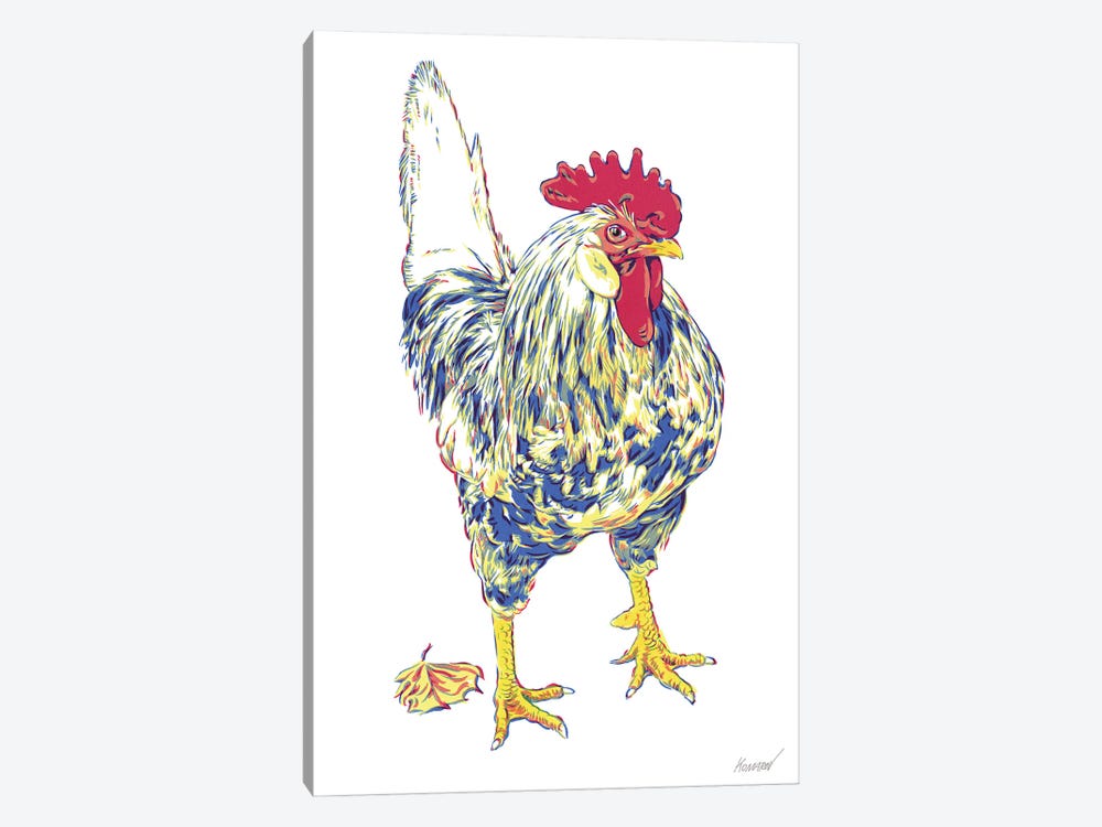 Young Rooster by Vitali Komarov 1-piece Canvas Print