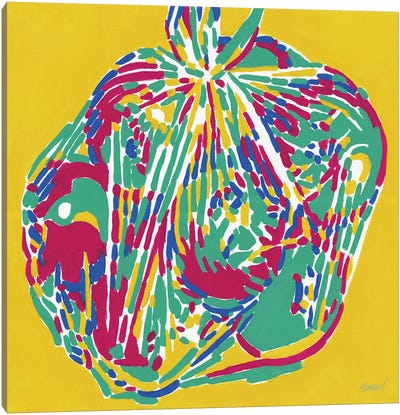 Bag Of Apples Canvas Art Print - Apple Art