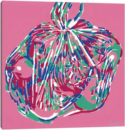 Apple Bag Canvas Art Print - Apple Art