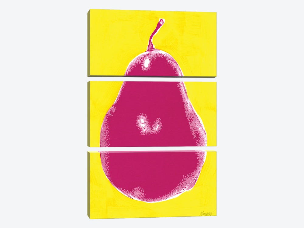 Pear by Vitali Komarov 3-piece Canvas Print