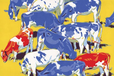 A Herd Of Cows by Vitali Komarov canvas print