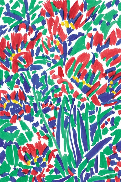 Blooming Wildflowers by Vitali Komarov framed wall art