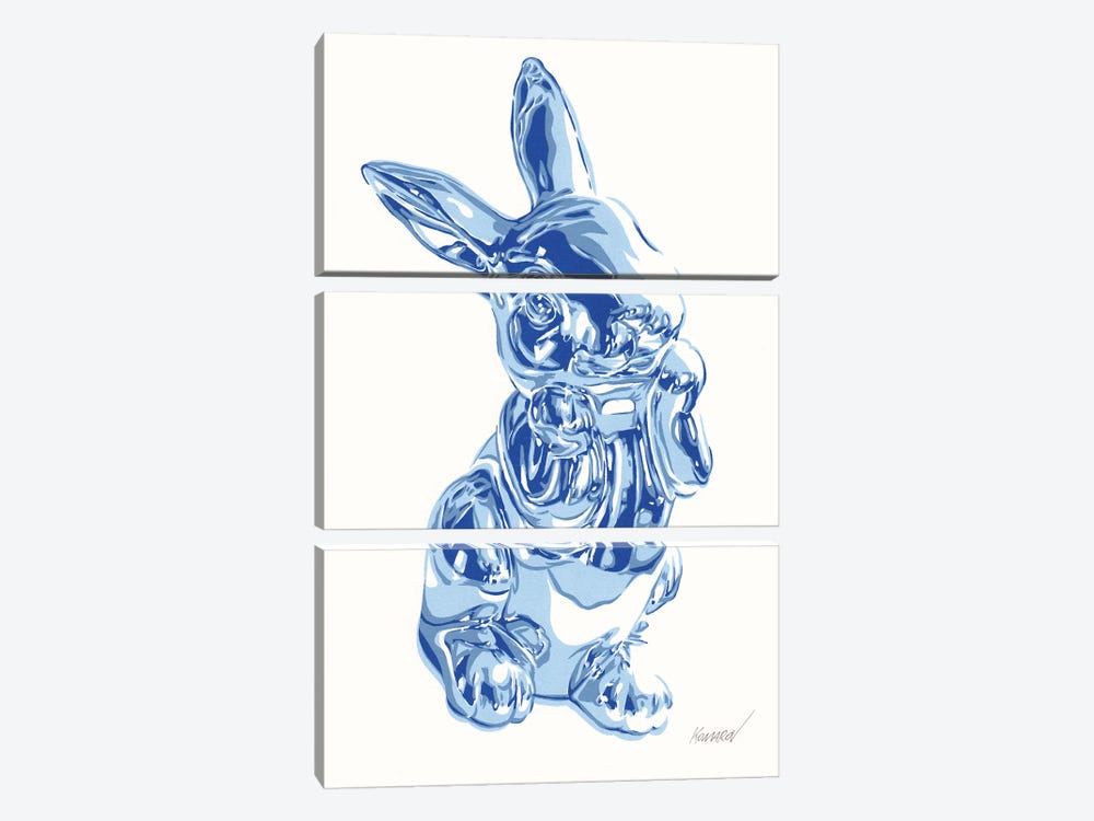 Steel Hare by Vitali Komarov 3-piece Canvas Print