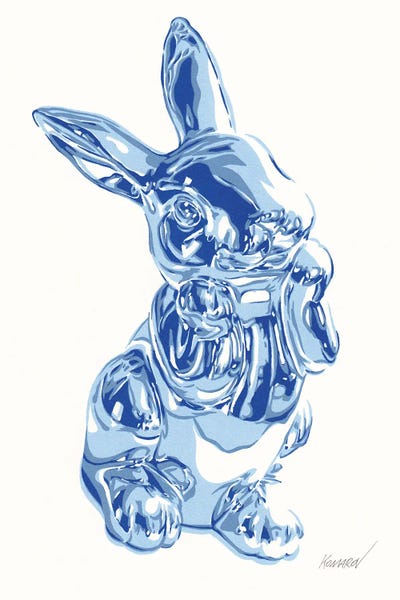Preppy Pop Art: Steel Hare by Vitali Komarov