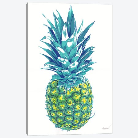 Pineapple Canvas Print #VTK453} by Vitali Komarov Canvas Art Print