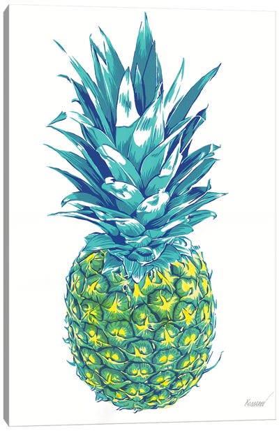 Pineapple Canvas Art Print - Vitali Komarov
