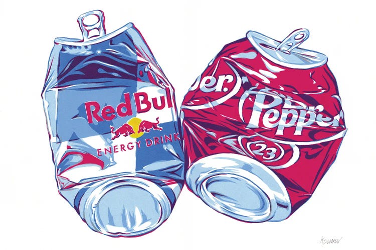 Red Bull And Dr Pepper Cans