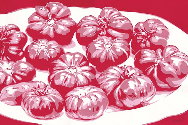 Pop Art Kitchen: Tomato Still Life by Vitali Komarov