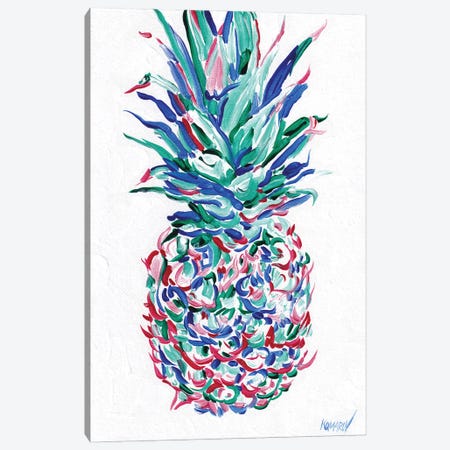 Colorful Pineapple Canvas Print #VTK462} by Vitali Komarov Canvas Art