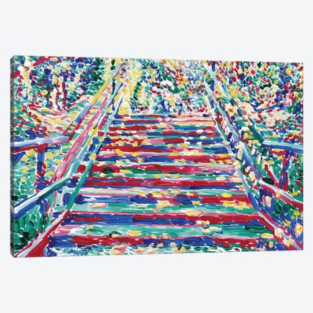 Sunlit Stairway Canvas Print #VTK466} by Vitali Komarov Canvas Print
