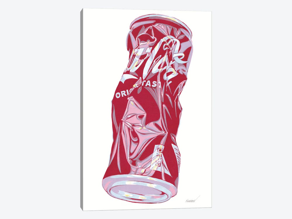 Crushed Coke Can by Vitali Komarov 1-piece Canvas Art Print