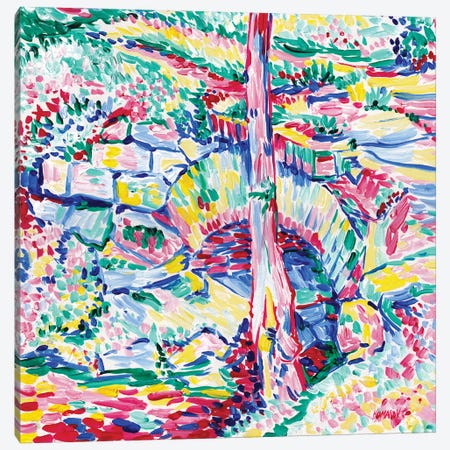 Colorful Bridge Canvas Print #VTK475} by Vitali Komarov Canvas Artwork