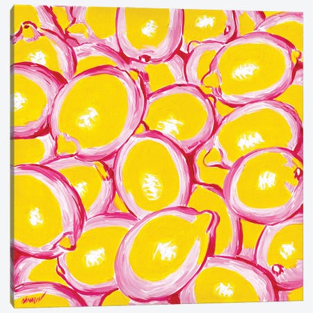 Pop Art Lemons Canvas Print #VTK479} by Vitali Komarov Canvas Art Print
