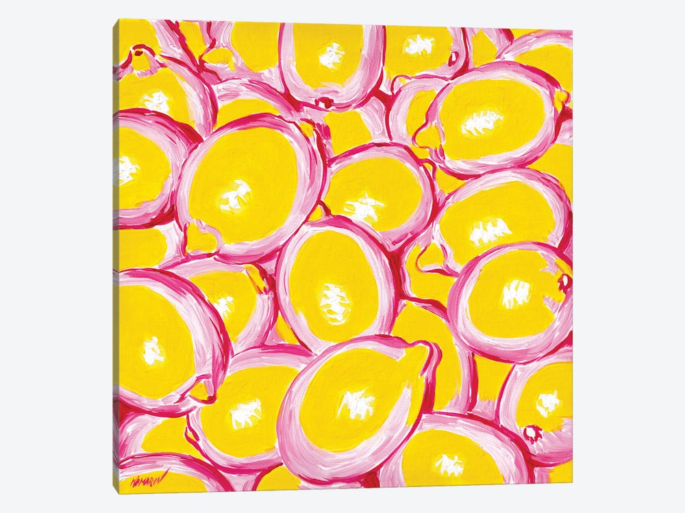 Pop Art Lemons by Vitali Komarov 1-piece Canvas Wall Art