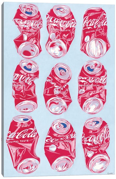 Cans Canvas Art Print - Soft Drink Art