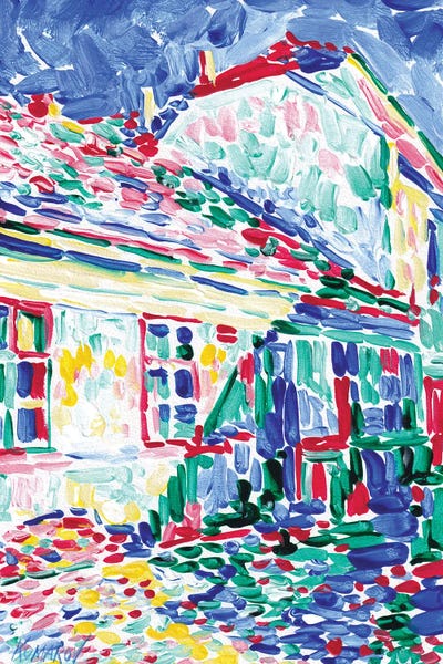 Sunlit Tuscany House by Vitali Komarov canvas print