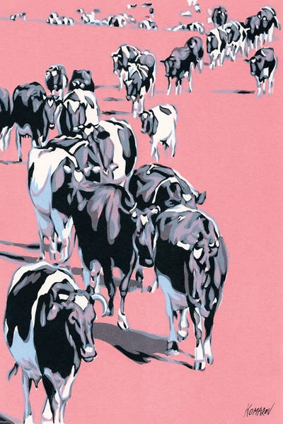 Herd Of Cows by Vitali Komarov canvas print