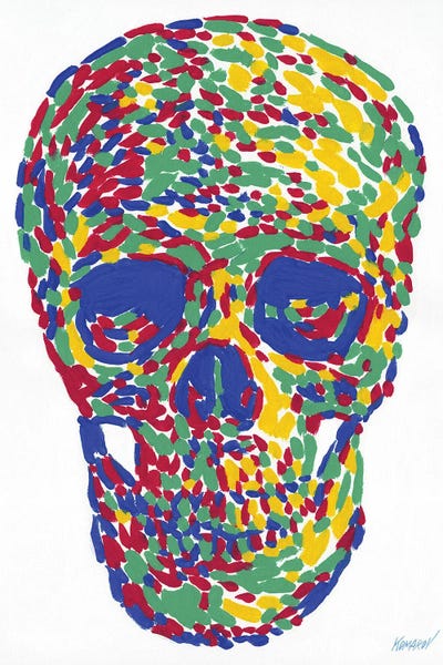 Human Skull by Vitali Komarov canvas print