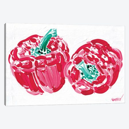 Red Sweet Paprika Canvas Print #VTK505} by Vitali Komarov Canvas Artwork